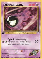 Sabrina's Gastly - 93/132 - Common - 1st Edition